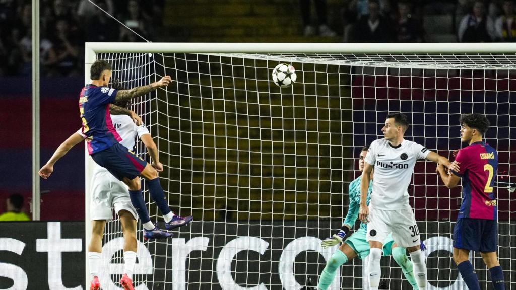 Cabezazo de Iñigo Martínez que supuso el tercer gol del Barça