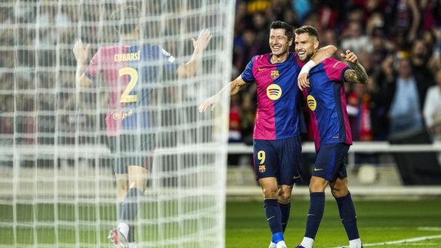 El Barça celebra un tanto contra el Young Boys