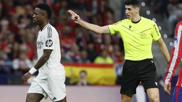 Vinicius, en el derbi del Metropolitano