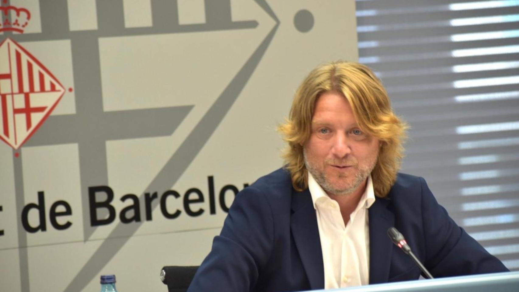 David Escudé, en el Ayuntamiento de Barcelona