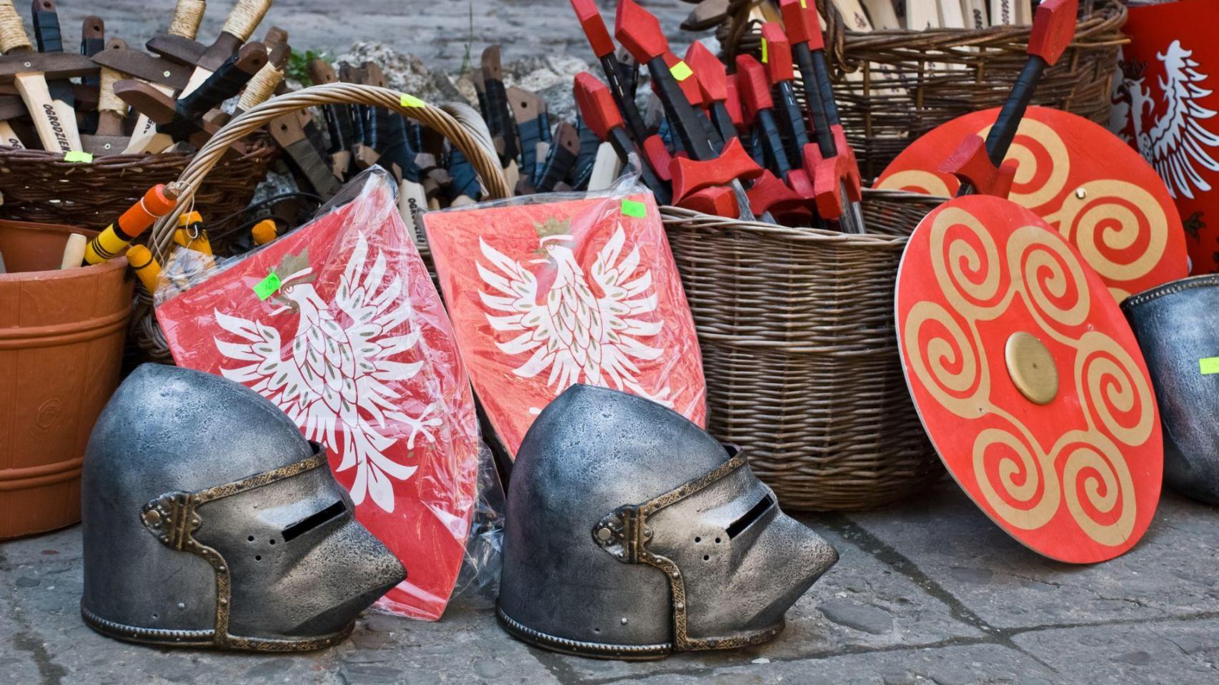 Productos de un mercado medieval