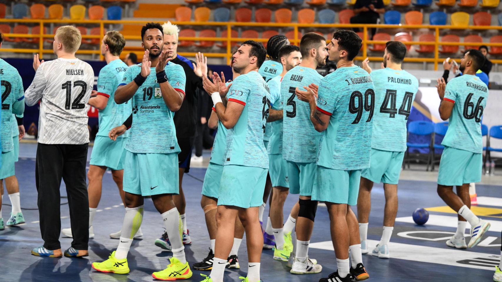 Los jugadores del Barça de balonmano pierden la final de consolación del Mundial de Clubes