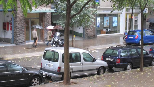 Día de tormenta en Barcelona