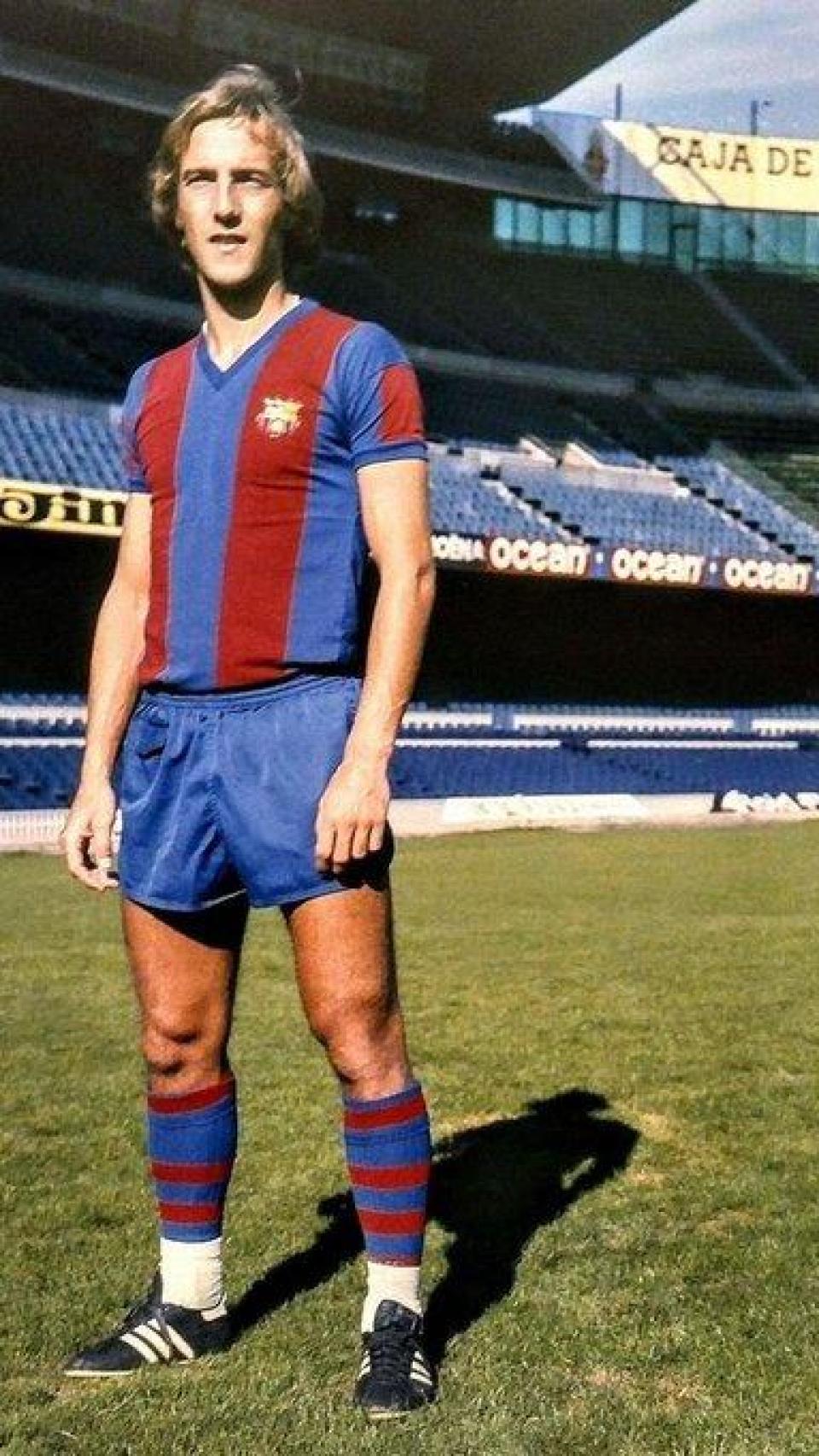 Johan Neeskens, con el Barça