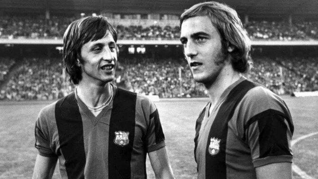 Johan Cruyff y Johan Neeskens