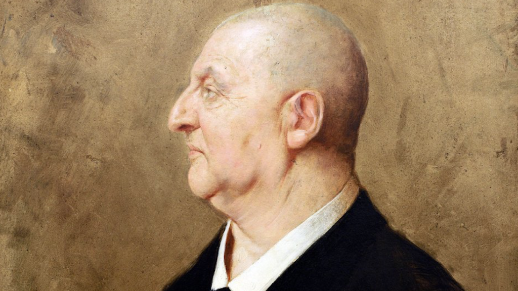 Anton Bruckner (1885) dibujado por Hermann von Kaulbach