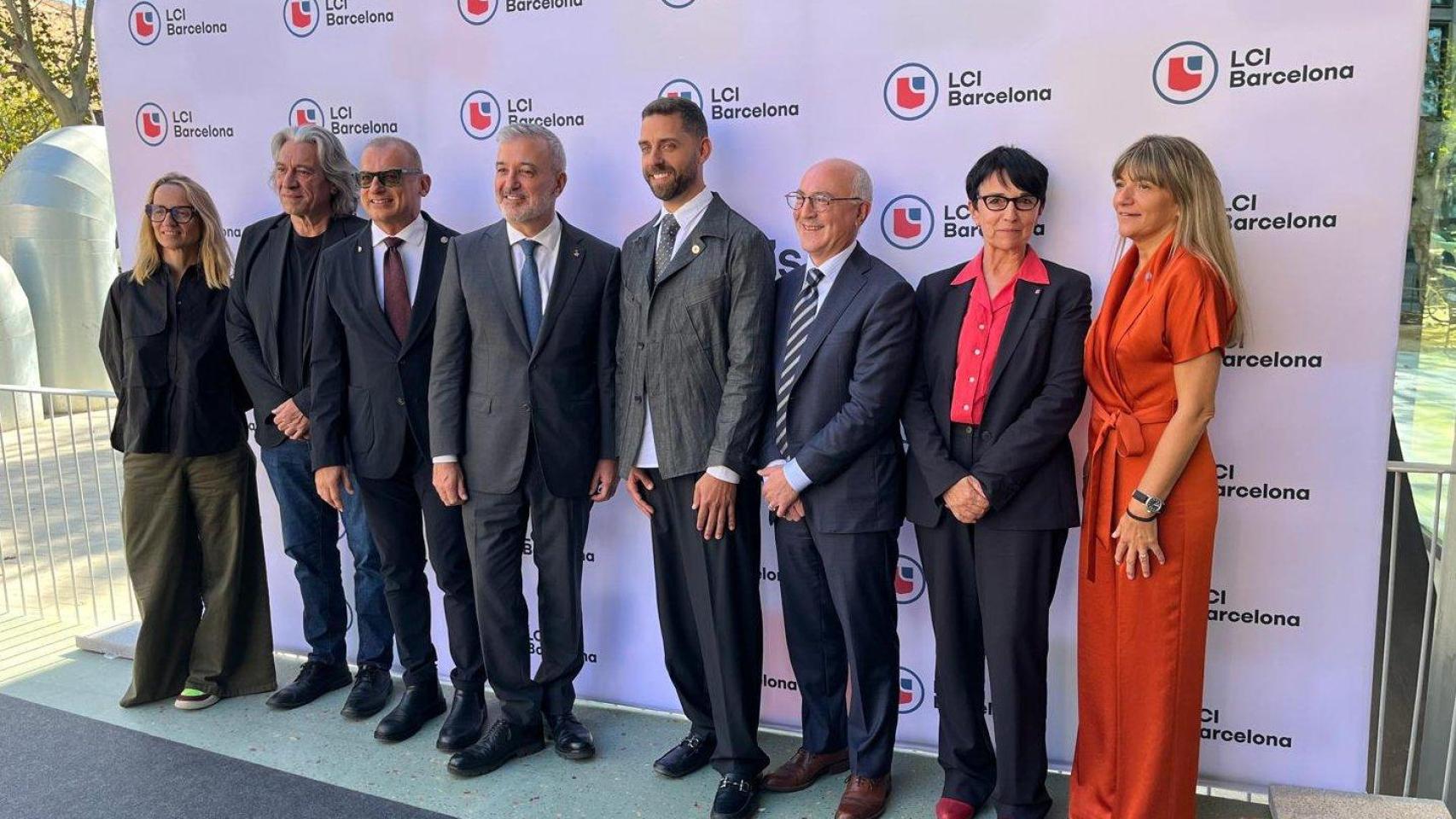 Imagen de Jaume Collboni en la inauguración del nuevo campus LCI Barcelona