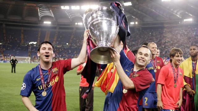 Messi e Iniesta, con la Champions de 2009