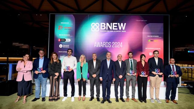 Imagen del acto de entrega de los premios BNEW