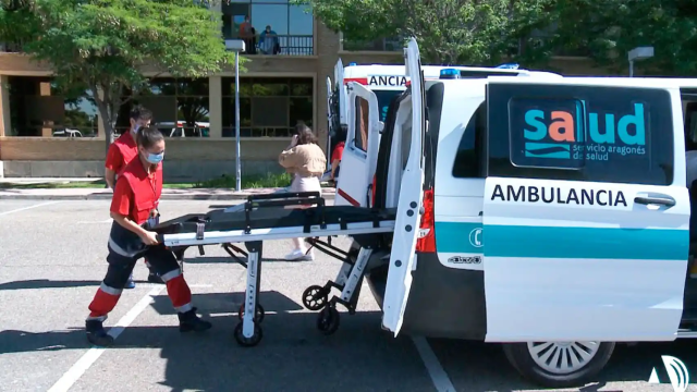 Una ambulancia de Transalud, la empresa que rige la contrata