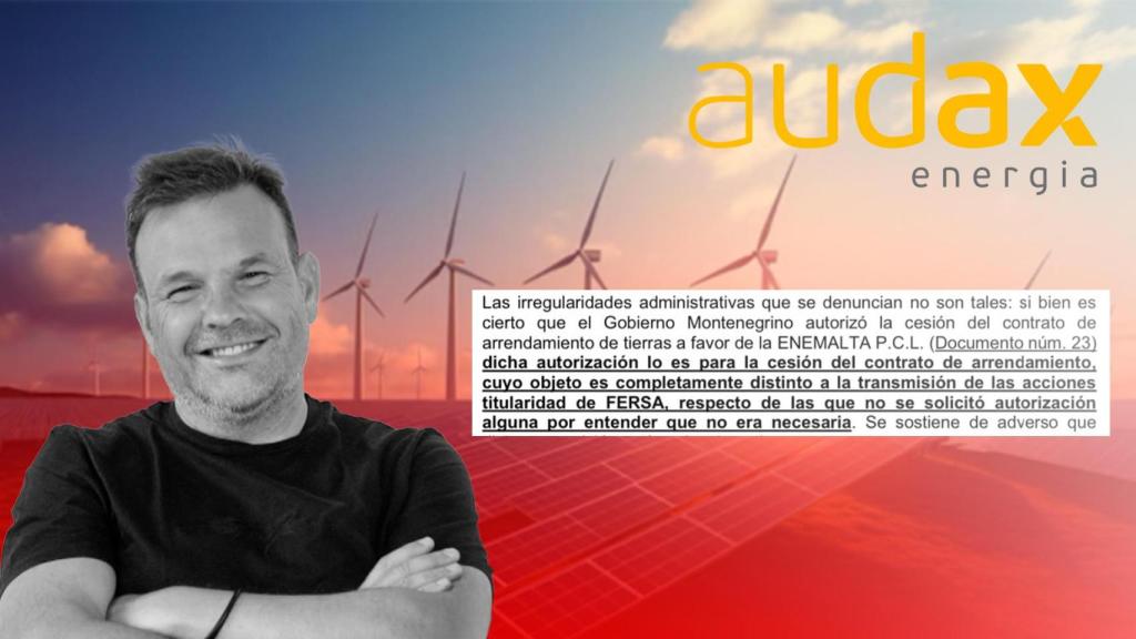 Audax Renovables, José Elías, su presidente, y la admisión de que no tenían permiso