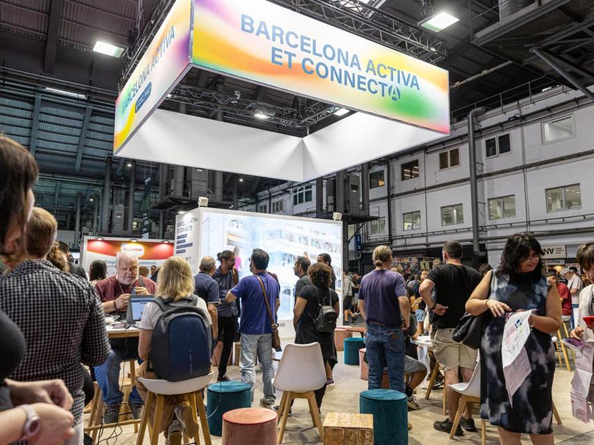 Stand de Barcelona Activa en el Bizbarcelona