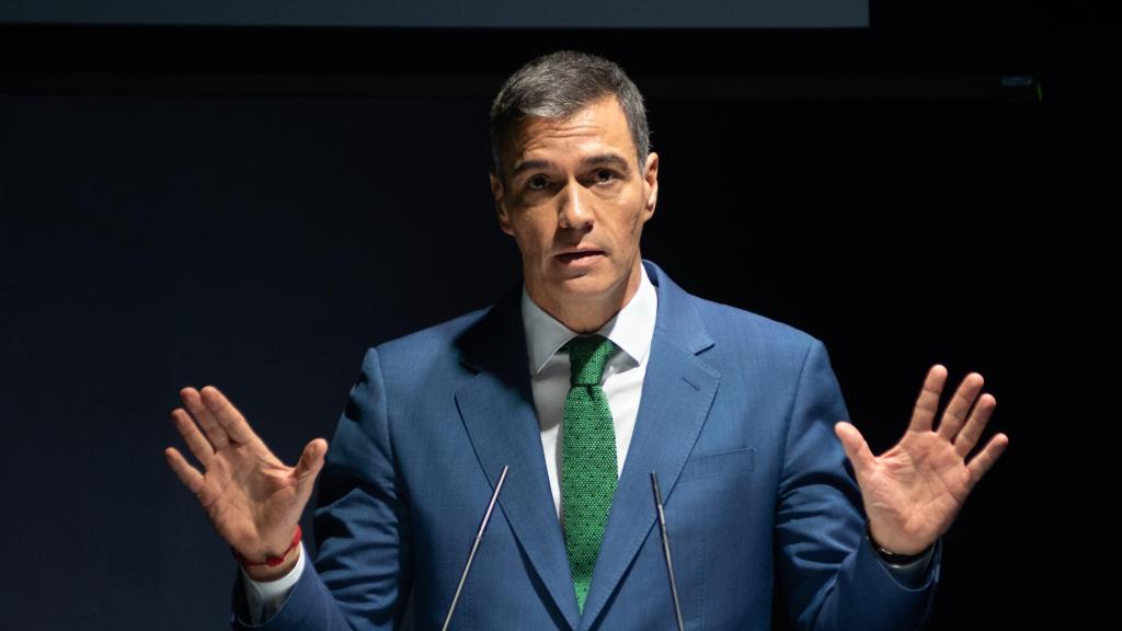 El presidente del Gobierno, Pedro Sánchez, en un acto en Barcelona