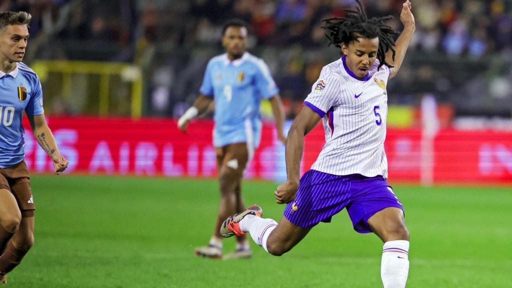 Jules Koundé, durante el partido de Francia contra Bélgica