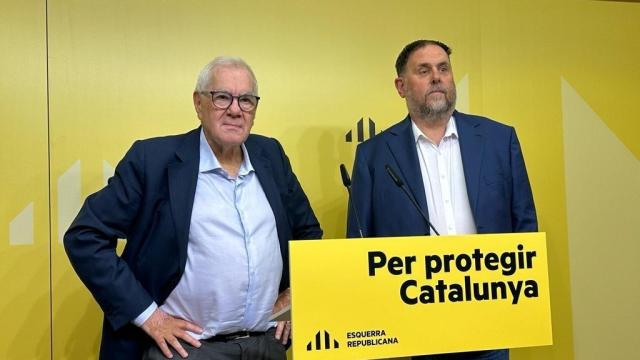 Ernest Maragall y Oriol Junqueras, en 2023