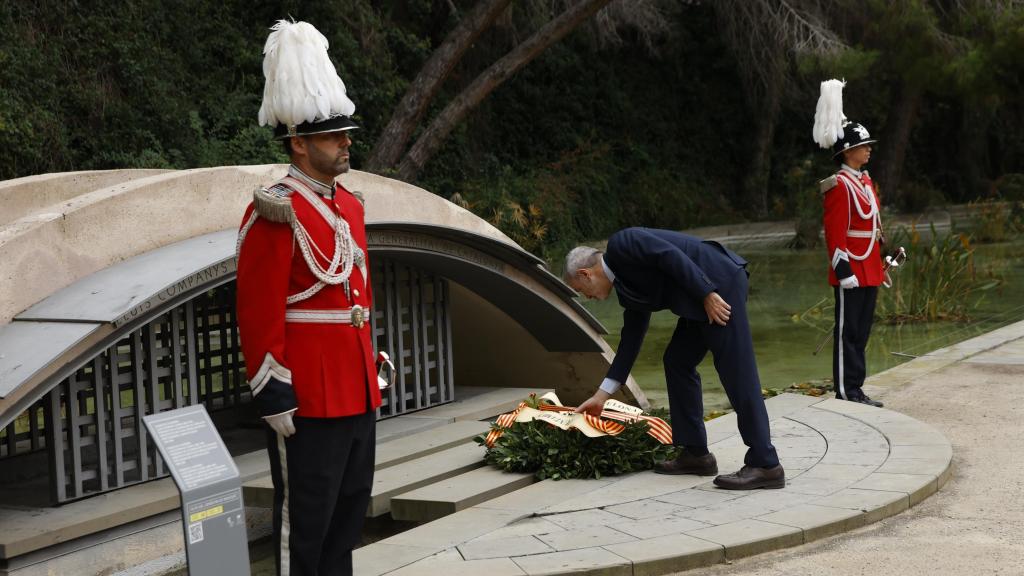 Jaume Collboni, en la ofrenda floral por el 84 aniversario del fusilamiento de Companys