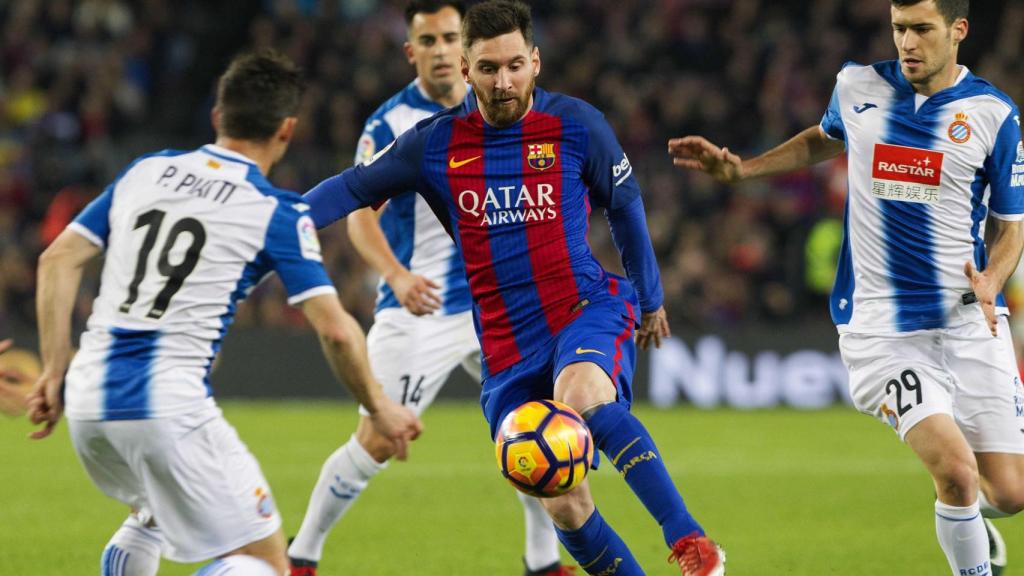 Messi, contra el Espanyol