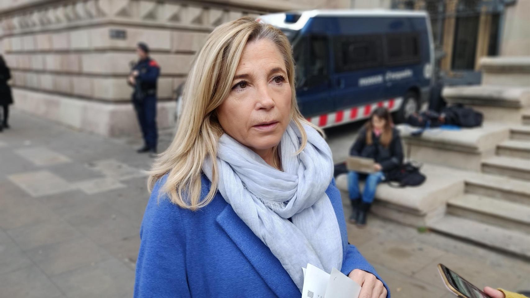 La exvicepresidenta de la Generalitat Joana Ortega, frente al Tribunal Superior de Justicia de Cataluña en 2019