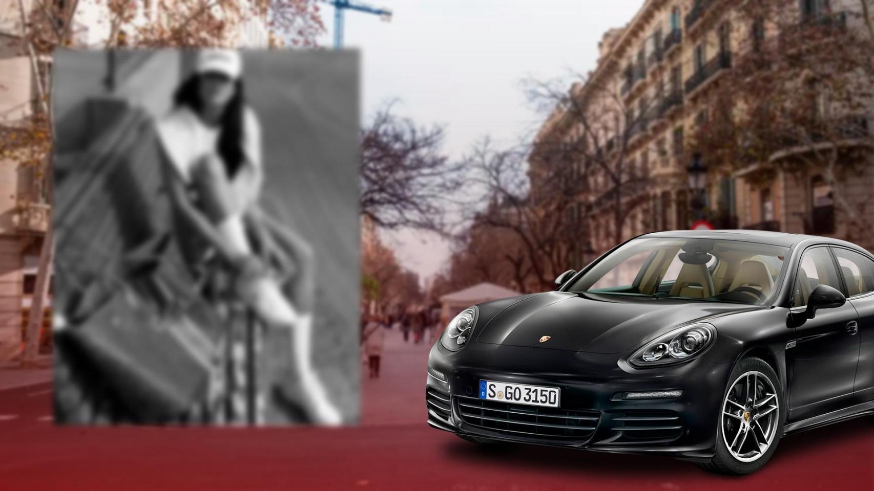 Rambla Cataluña, un Porsche Panamera y Calvo