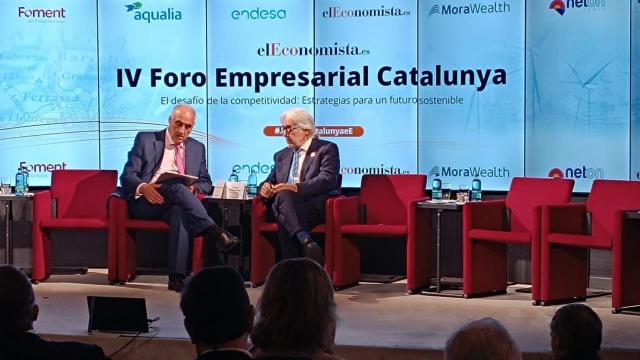 El presidente de Foment del Treball, Sánchez Llibre, en el diálogo incluido en las jornadas