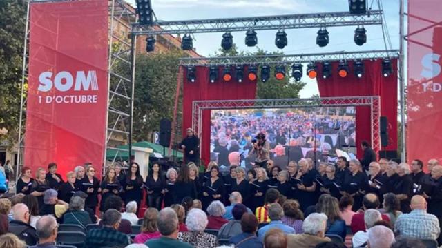 Imagen del acto Som 1 d'octubre en Arenys de Mar