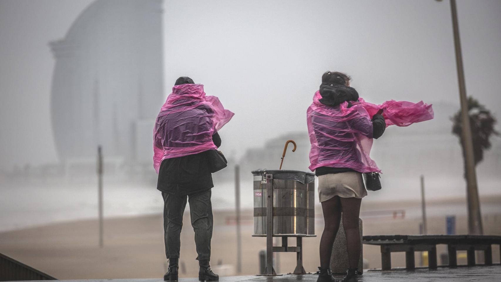 Día de lluvia en Barcelona