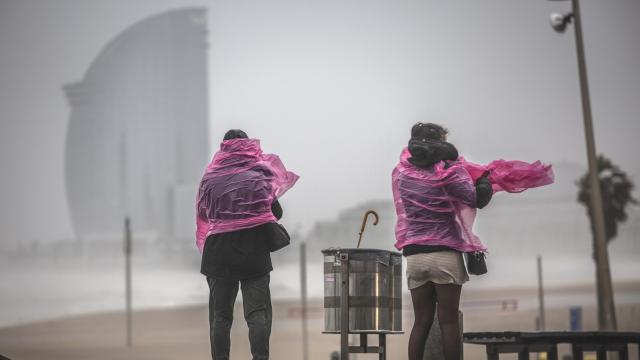 Día de lluvia en Barcelona