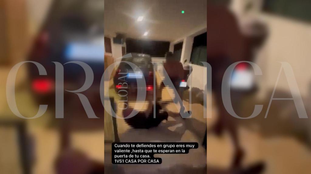 'Javidubi', agrediendo a otro hombre