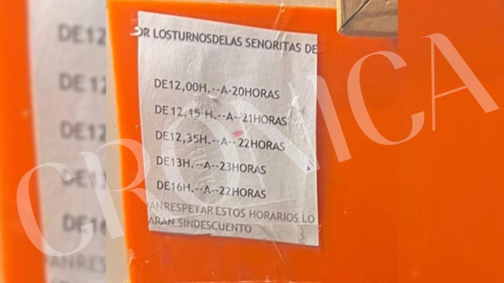 Horarios y penalizaciones del Top Damas