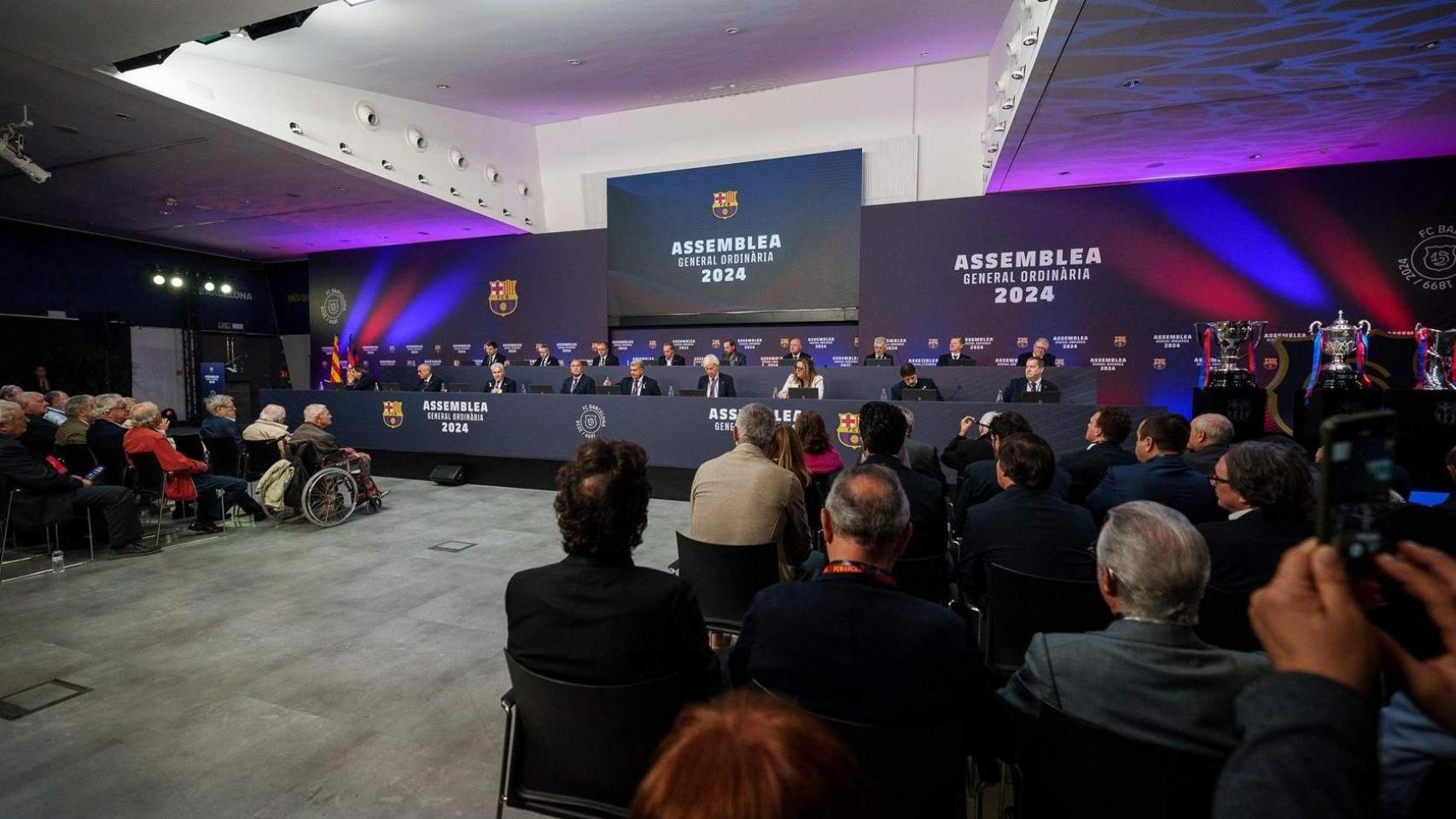 La asamblea de compromisarios del Barça de Laporta en octubre de 2024