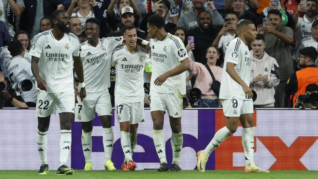 El Real Madrid festeja la remontada en Champions contra el Borussia Dortmund