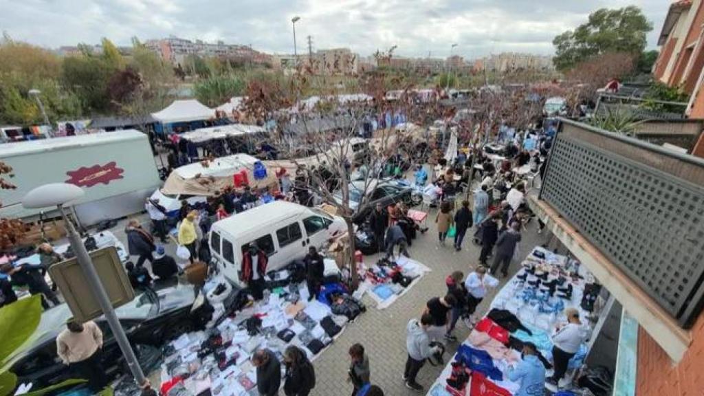 Imagen del mercado ambulante de Canovelles