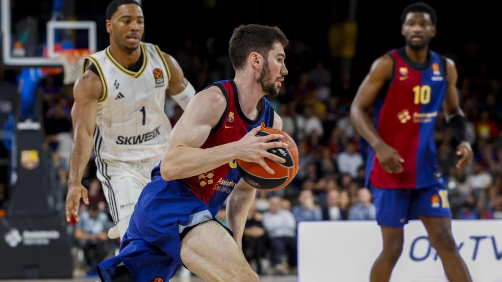 Darío Brizuela, durante el Barça de basket-ASVEL