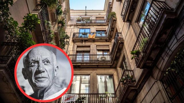 Creación de un edificio de Barcelona y Picasso