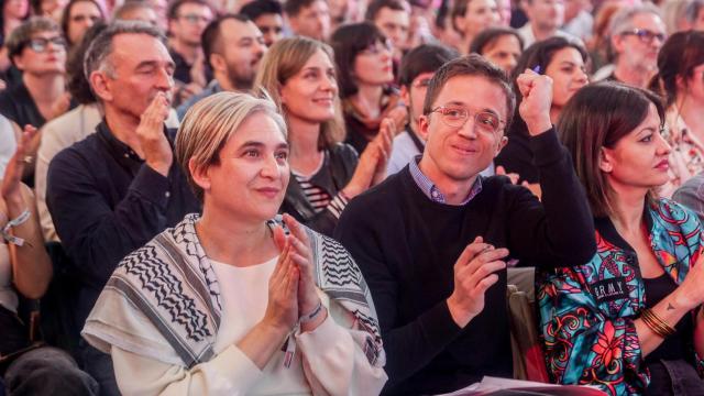 Ada Colau e Íñigo Errejón. en marzo