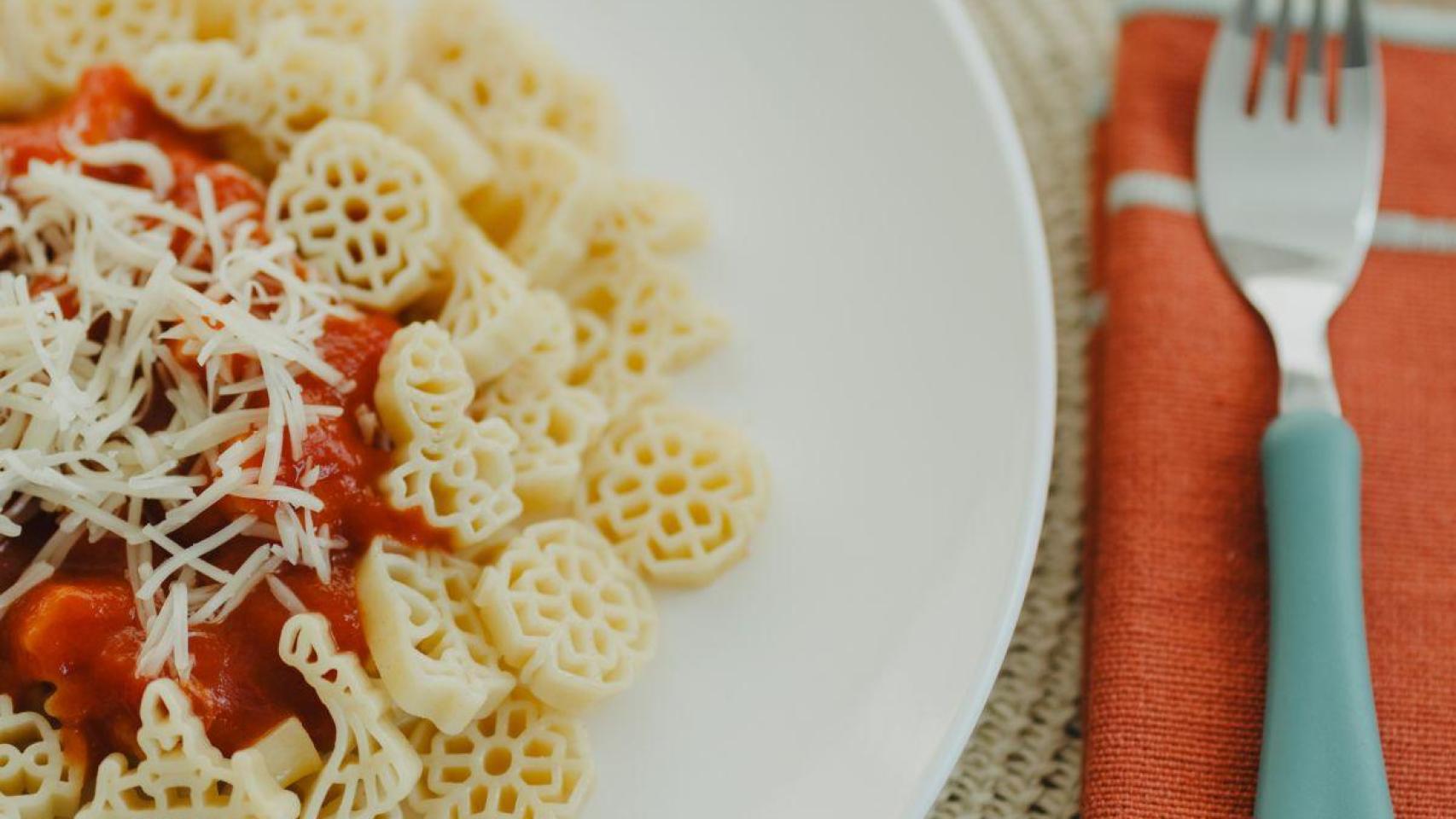 Un plato de pasta