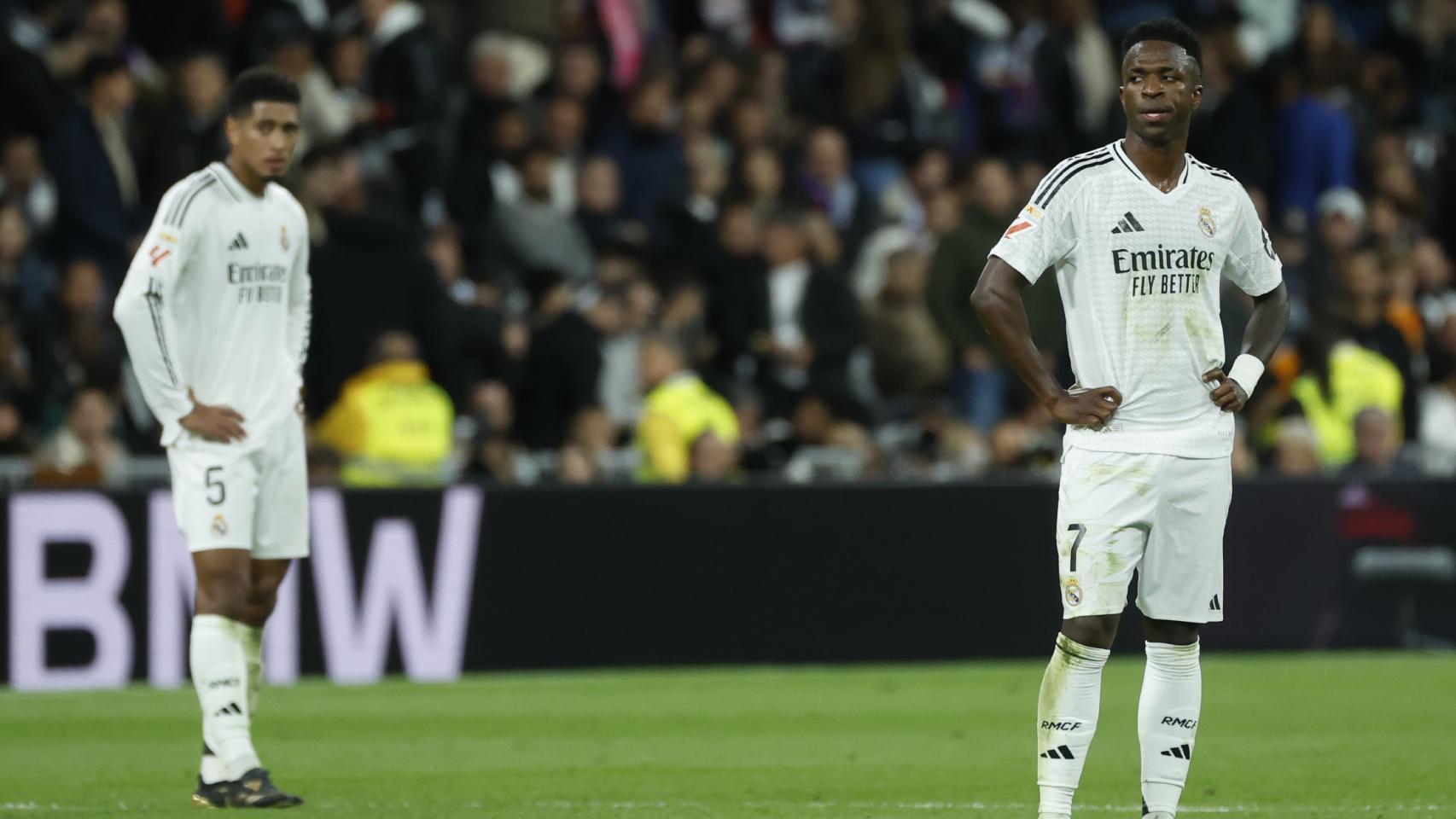 La frustración de Vinicius tras sufrir la derrota contra el Barça