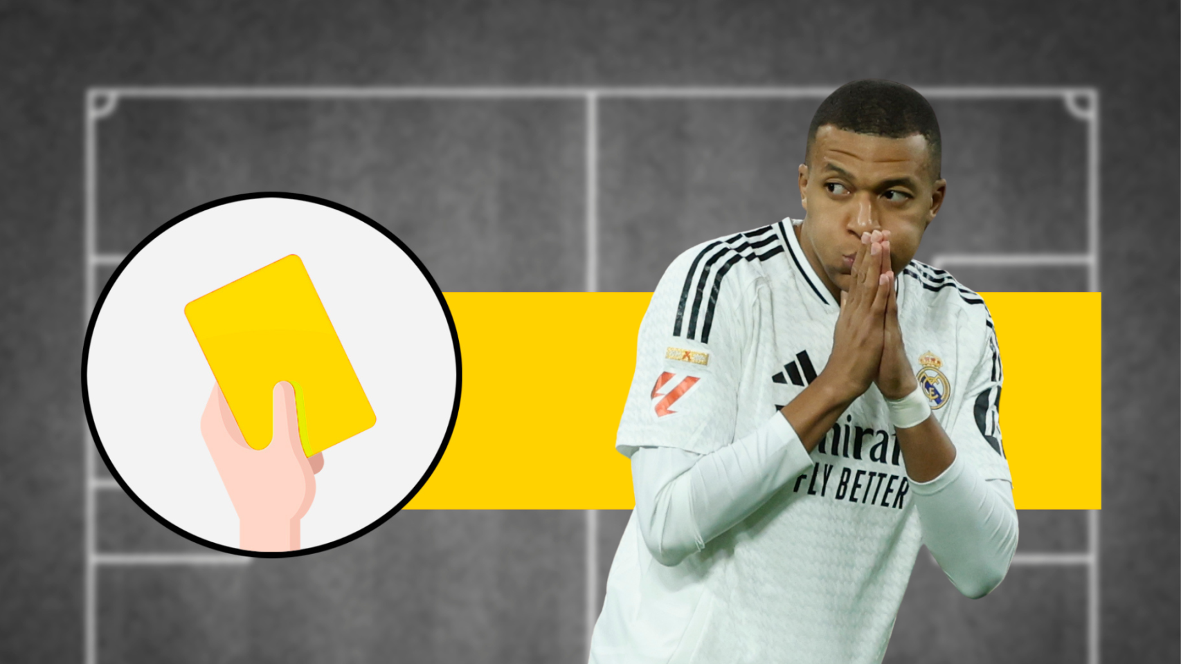 Tarjeta amarilla: Kylian Mbappé