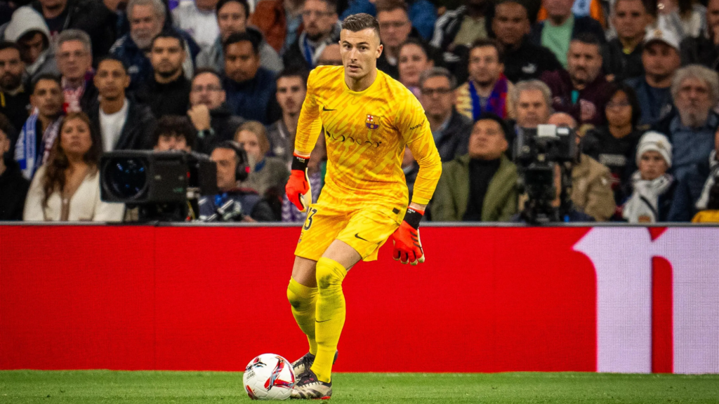 Iñaki Peña en el Real Madrid-Barça