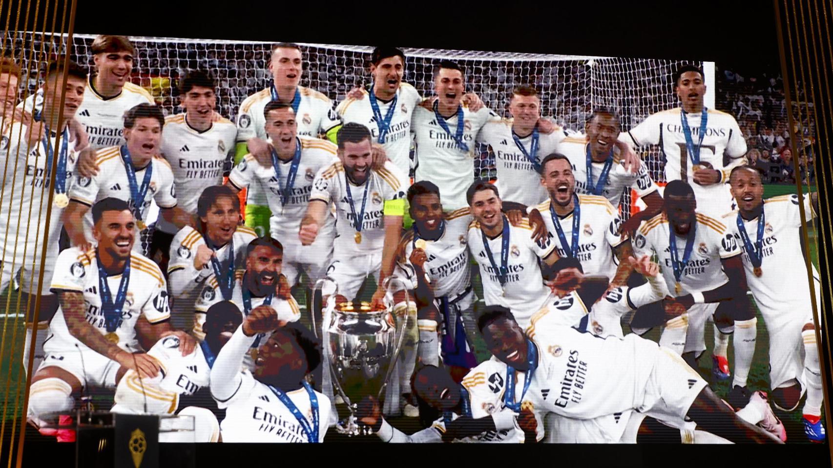 La imagen del Real Madrid en la gala del Balón de Oro