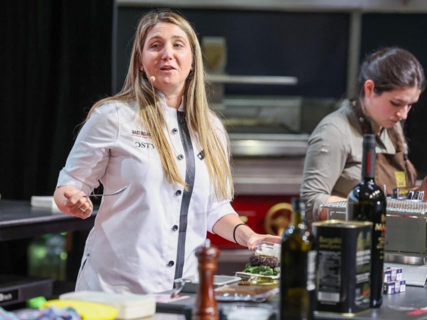 La reconocida chef Lucía Freitas en una exhibición durante la pasada edición