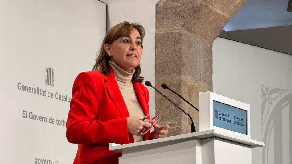 La portavoz del Govern de la Generalitat, Sílvia Paneque, en rueda de prensa