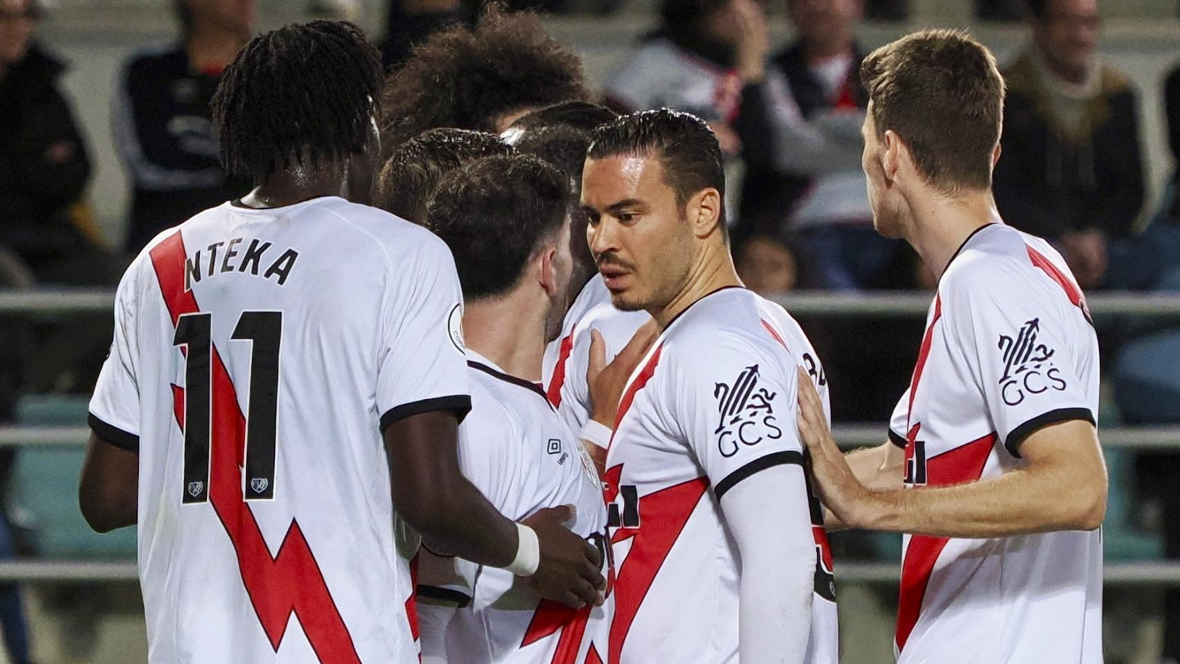 El Rayo Vallecano celebra su victoria en la Copa del Rey