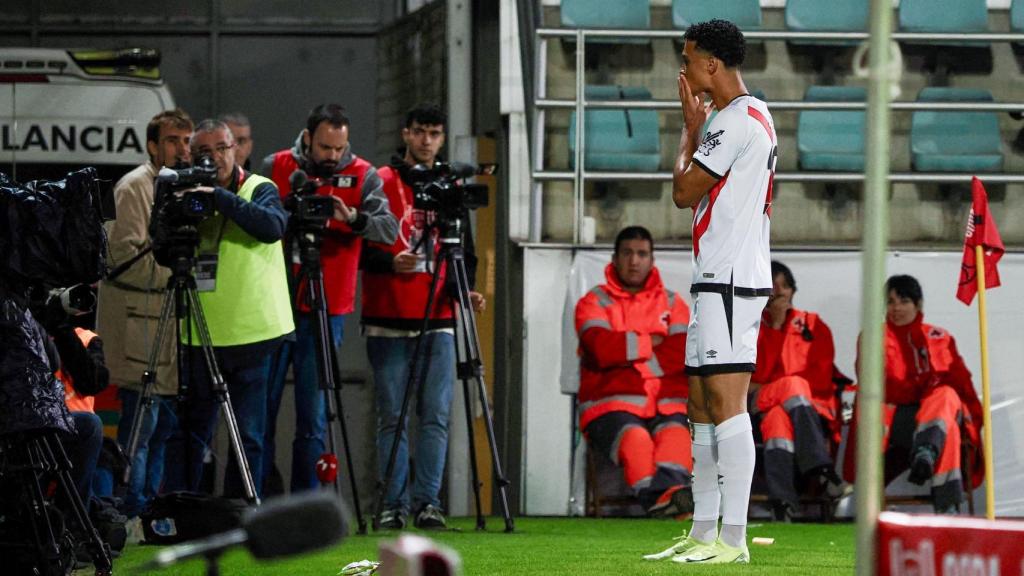 Etienne Eto'o celebra su primer gol en la Copa del Rey 2024-25