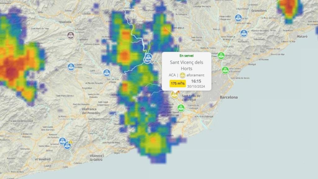 El caudal del río Llobregat se había multiplicado por 20, según la ACA