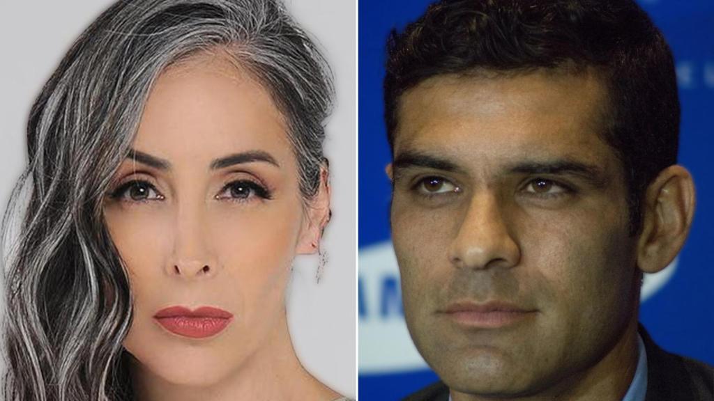 Adriana Lavat y Rafa Márquez, en un fotomontaje