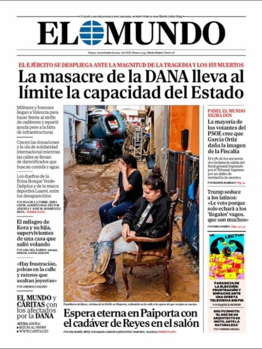 Portada de 'El Mundo' del 1 de noviembre