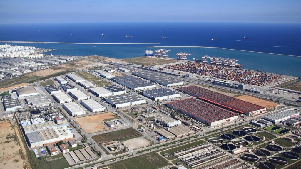 Vista aérea de de la ZAL del Puerto de Barcelona