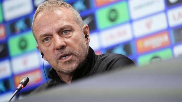 Hansi Flick, en la rueda de prensa previa al Barça-Espanyol