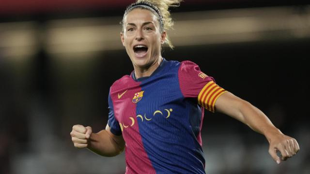 Alexia Putellas celebra su gol número 198 con el Barça Femenino